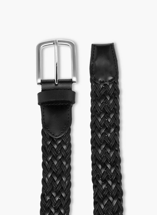 Lee Cooper Braided Belt with Pin Buckle Closure