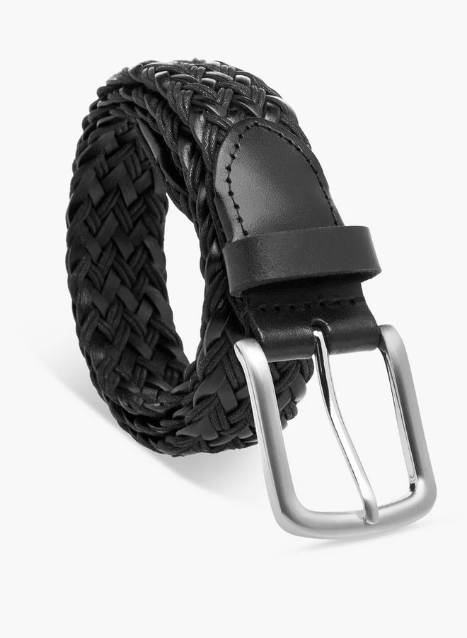 Lee Cooper Braided Belt with Pin Buckle Closure