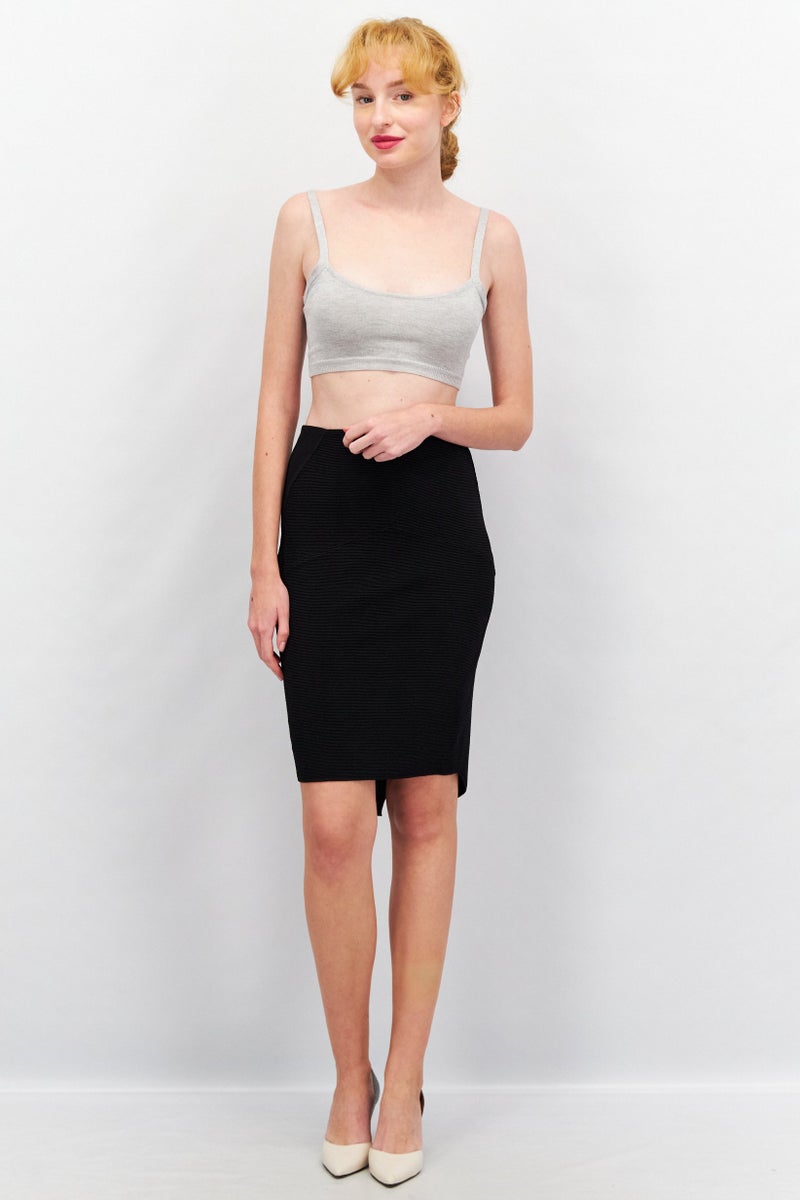VERO MODA Women Textured Mini Skirt, Black - Image 4