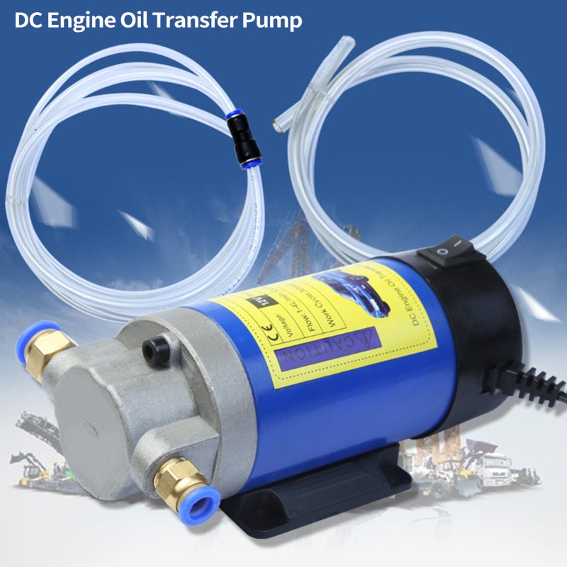12V Electric Oil Transfer Pump - Compact Portable High Efficiency Fuel Transfer Pump for Car Motorcycle Boat Maintenance - Image 2