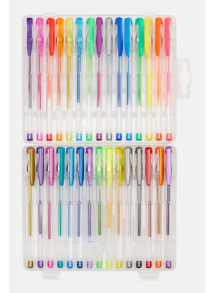 VOTUM 30 Pieces Metallic And Bright Unique Colors Artist Gel Pens, Pink Combo  - Image 2
