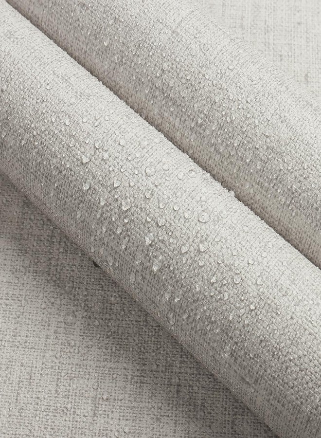 lenify Grasscloth Peel and Stick Wallpaper Beige and Gray Contact Paper 15.7inch x 118.1inch Textured Vintage Faux Linen Contact Paper Self Adhesive Removable Decorative Wallpaper for Cabinets - Image 4