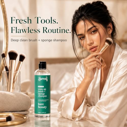 Harrods Professional Makeup Brush Cleaner Shampoo 200Ml | Deep Clean Shampoo for Cleaning Make-up Brushes - Shampoo for any Brush, Sponge or Applicator - Image 2