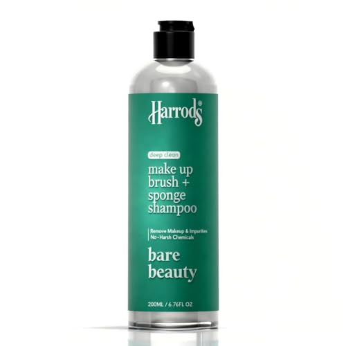 Harrods Professional Makeup Brush Cleaner Shampoo 200Ml | Deep Clean Shampoo for Cleaning Make-up Brushes - Shampoo for any Brush, Sponge or Applicator - Image 1
