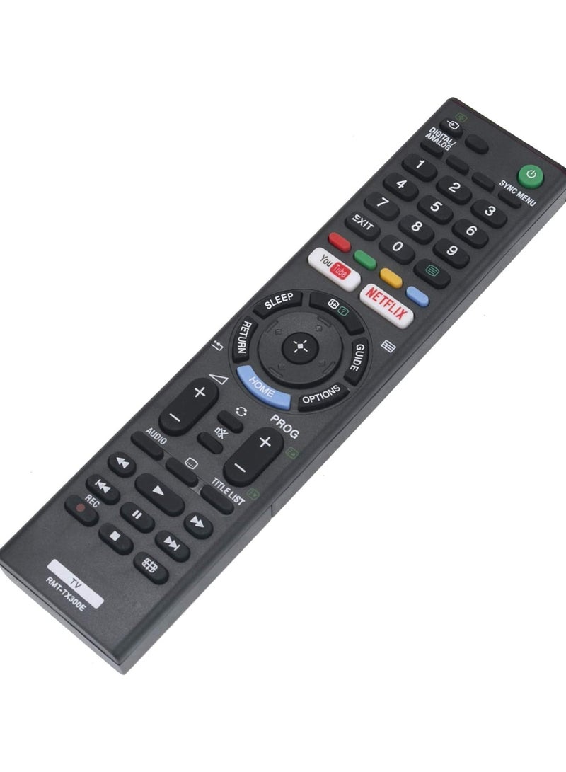 TV Remote Compatible RMT-TX300E  With Sony Android TV KDL-40WE663 KDL-43WF663 KD-43X7052 KD-43X7053 KD-49X7053 KD-49XE8396 KD-43XG7073 KD-43XF7093 KD-49XF7073 KDL-40WE665 KDL-43WF665 KDL-50WF665 - Image 3