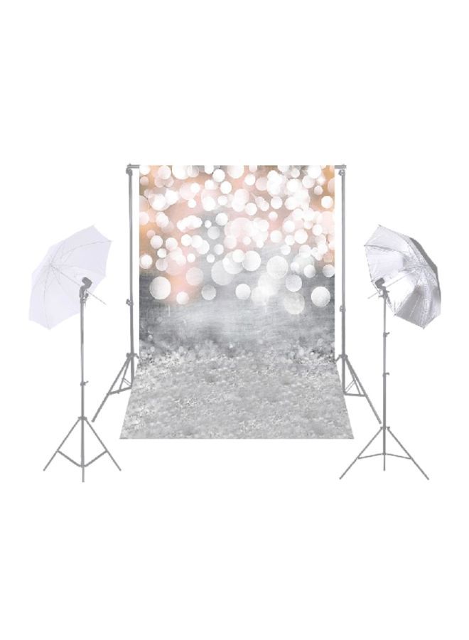 NIBEMINENT Glitter Light Bokeh Photography Background Grey/White/Pink  - Image 2