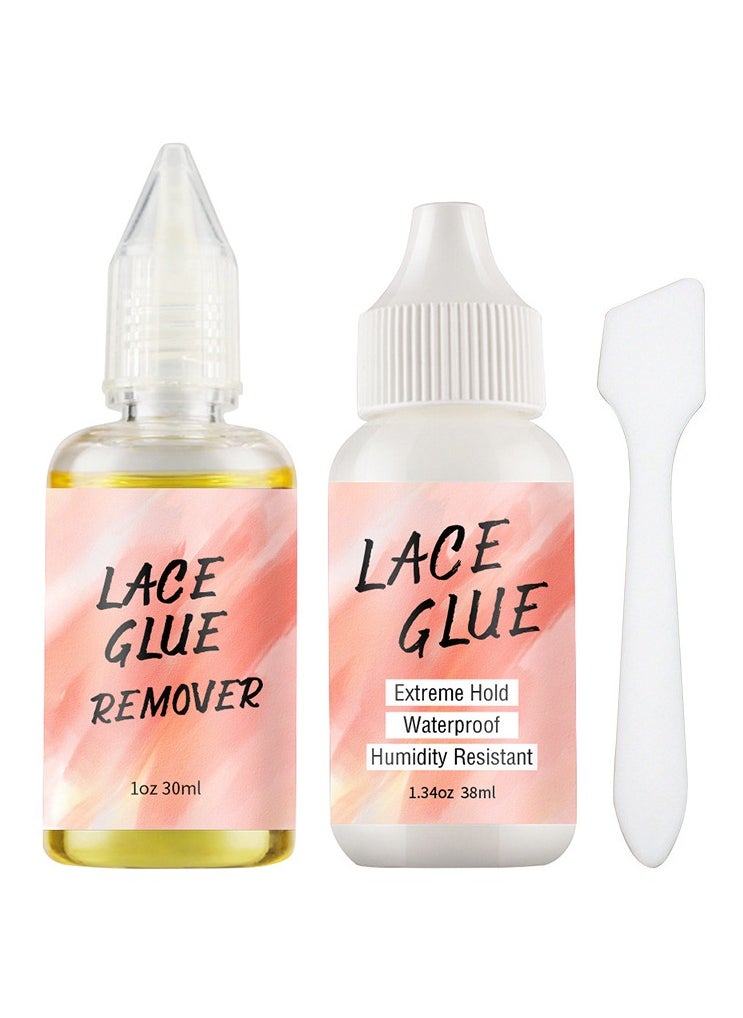 Gasin Professional wig attachment kit: 30ml wig glue + 38ml wig glue remover, creating a long-lasting attachment and easy removal experience  - Image 1