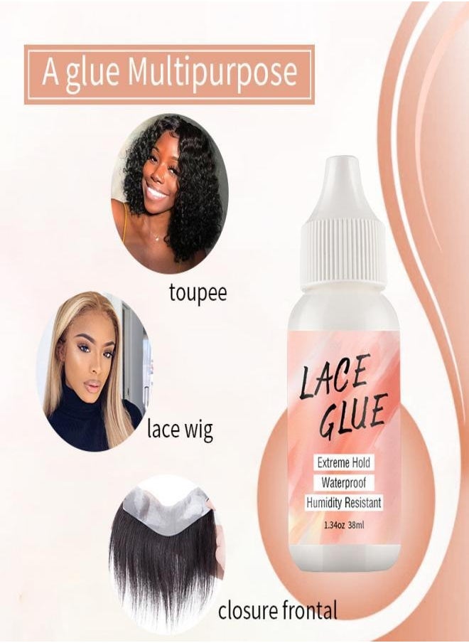 Gasin Professional wig attachment kit: 30ml wig glue + 38ml wig glue remover, creating a long-lasting attachment and easy removal experience  - Image 2