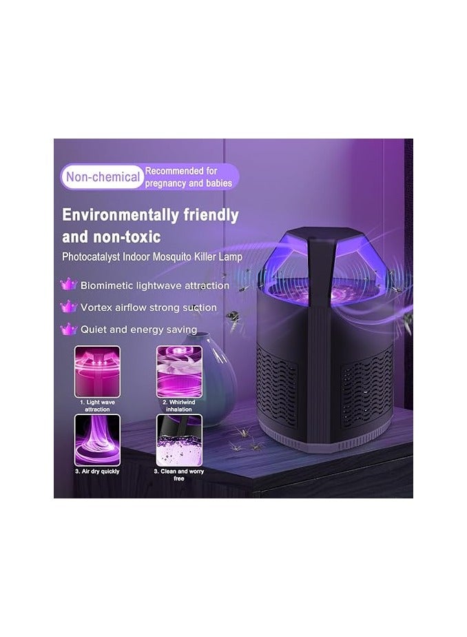 Bluejw Electric Mosquito Killer, Electric Bug Zapper,  USB Powered UV LED Light for Bedroom, Living Room, Kitchen, Office（Black） - Image 4