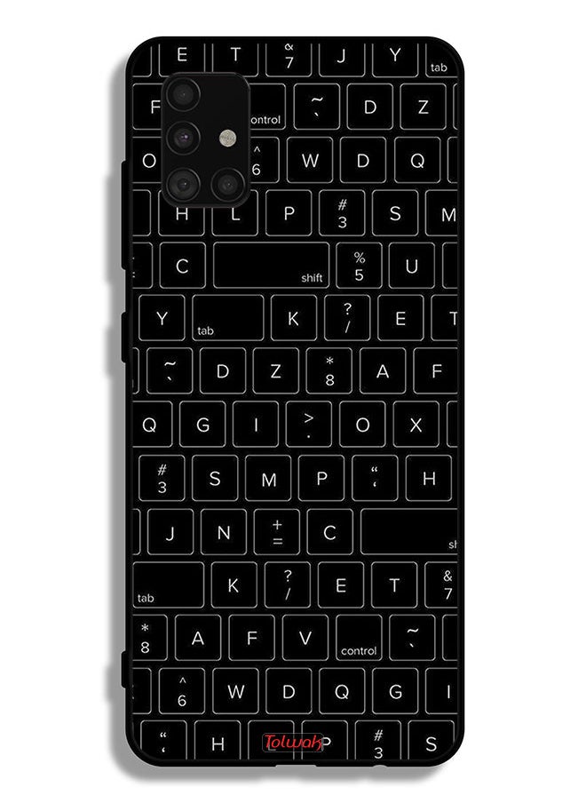 Tolwak - Samsung Galaxy A51 5G Protective Case Cover Random Keyboard Keys Pattern - Image 1