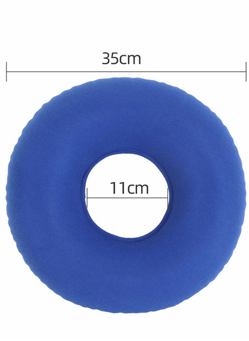 Inflatable Donut Cushion 2Pack Round Ring Breathable Portable Soft Pillow with 2PC Air Pump For Office Chair Car Seats Travel Wheelchair