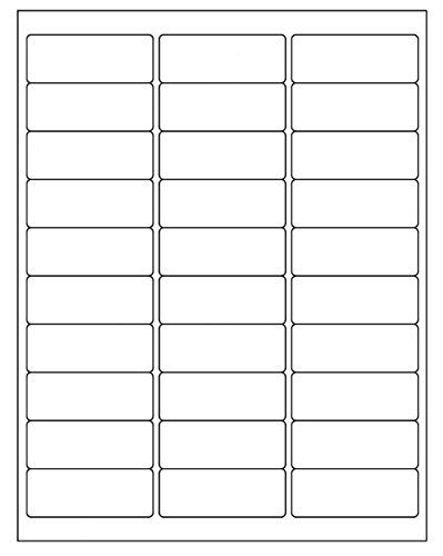 SJPACK 3000 White 1" x 2-5/8" Labels, 30 Up/Sheet, 100 Sheets, Laser & Inkjet Compatible, Multi-use Address & Shipping Labels - Image 5
