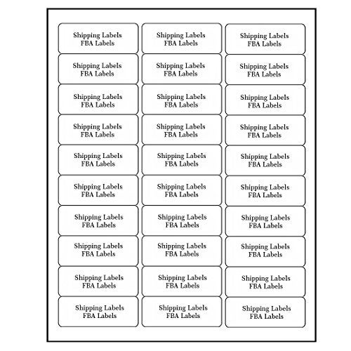 SJPACK 3000 White 1" x 2-5/8" Labels, 30 Up/Sheet, 100 Sheets, Laser & Inkjet Compatible, Multi-use Address & Shipping Labels - Image 2