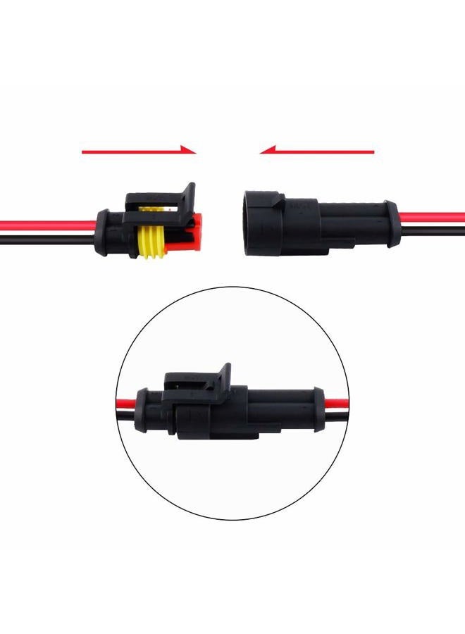 MUYI 2Pin Way 18AWG Waterproof Wire 1.0mm Series Terminal Connector-5 Kit - Image 4