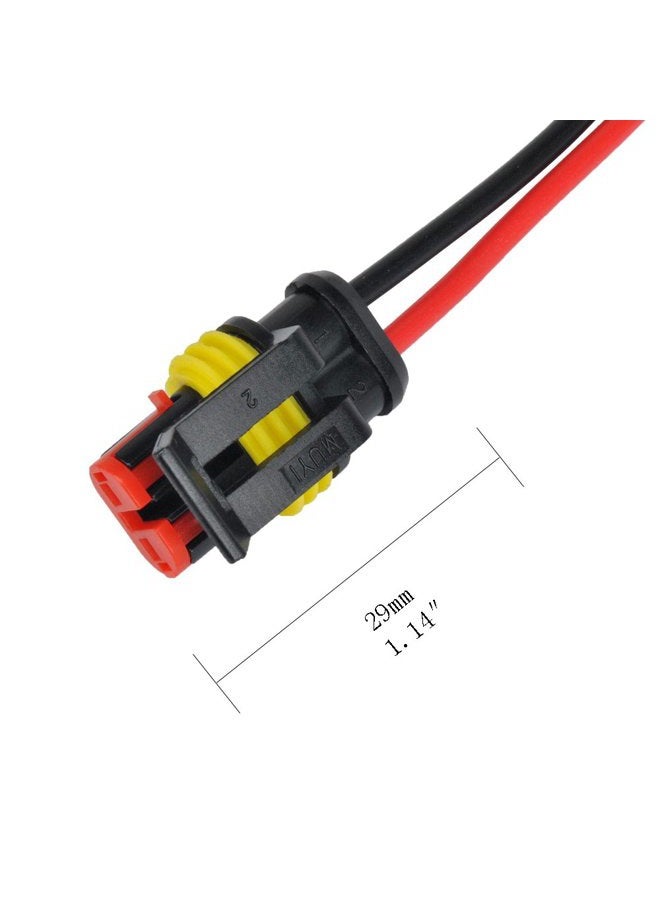 MUYI 2Pin Way 18AWG Waterproof Wire 1.0mm Series Terminal Connector-5 Kit - Image 2