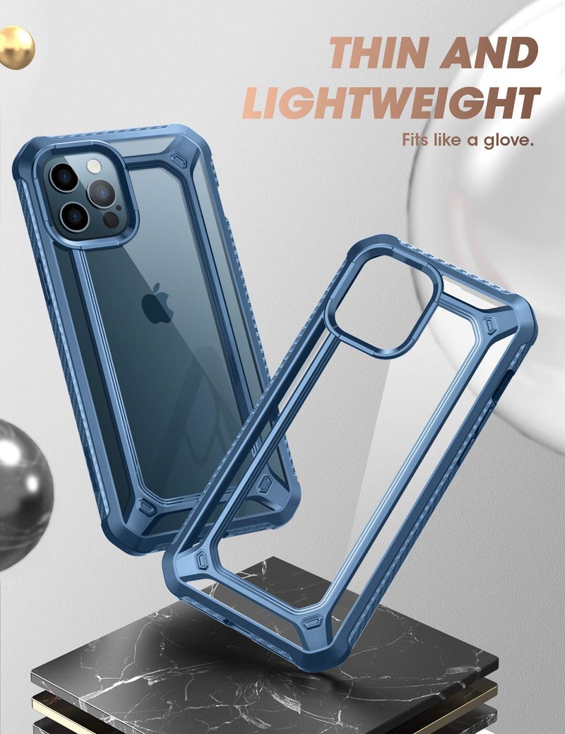 SUPCASE Unicorn Beetle EXO Series Case for iPhone 12 Pro Max (2020 Release) 6.7 Inch, Premium Hybrid Protective Clear Bumper Case(Aqua) - Image 4