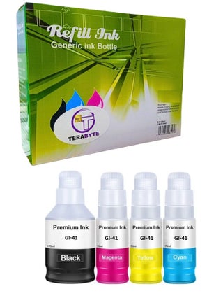 GI-41 ink set 4-Pack (PigmentBlack Cyan Magenta Yellow) GI 41 Compatible for CANON PIXMA G1420/G2420/G2460/G3420/G3460 - pzsku/ZA82A5BA00A7EFFCB2D9DZ/45/_/1734104133/94104309-6a37-46a2-b17c-d8030f7377c4