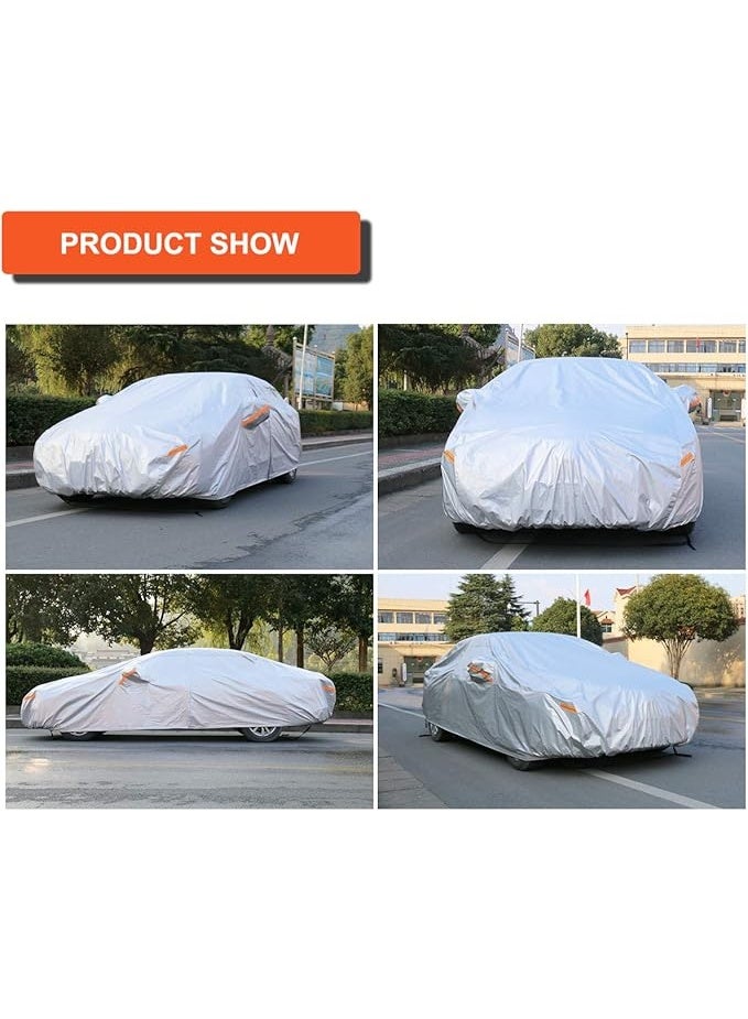 6-Layer Waterproof Breathable Car Cover with Soft Cotton Lining, Full Weather Protection, Side Zipper, Quality Materials, Dealer Warranty, 2-Year Warranty - Image 3
