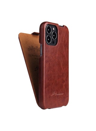 Case Cover For iPhone 13 Pro Max Fierre Shann Retro Oil Wax Texture Vertical Flip PU Leather Case Brown - pzsku/ZA82A64148ECD89B69D18Z/45/_/1712463827/90450ef1-72ec-449e-938e-839a286c8181
