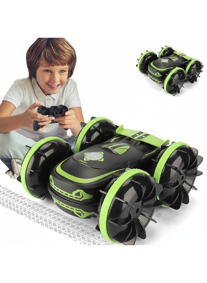 Y&D Amphibious Stunt Remote-Controlled Toy Car Children's Electric Double-Flipping Dump Truck Stunt Off-Road Vehicle Perfect Gift for Kids in Birthday Eid Holiday - Image 1