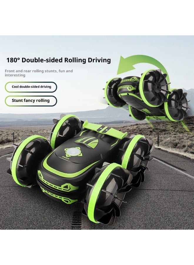 Y&D Amphibious Stunt Remote-Controlled Toy Car Children's Electric Double-Flipping Dump Truck Stunt Off-Road Vehicle Perfect Gift for Kids in Birthday Eid Holiday - Image 2