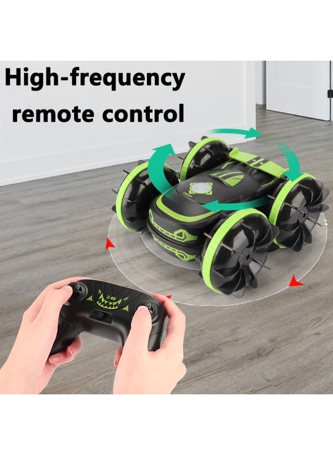 Y&D Amphibious Stunt Remote-Controlled Toy Car Children's Electric Double-Flipping Dump Truck Stunt Off-Road Vehicle Perfect Gift for Kids in Birthday Eid Holiday - Image 3