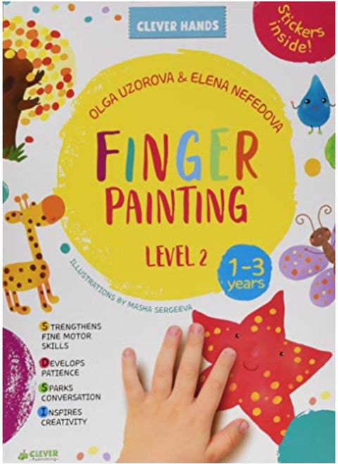 Finger Painting Level 2: Stickers Inside! Strengthens Fine Motor Skills, Develops Patience, Sparks C