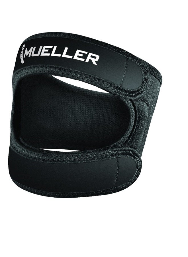 Mueller Sports Medicine Adjustable Max Knee Strap, Patella Tendon Support, for Men and Women, Black, One Size (Pack of 1) - Image 3