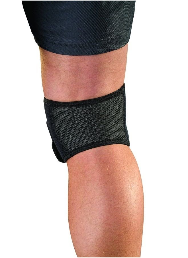 Mueller - Mueller Sports Medicine Adjustable Max Knee Strap, Patella Tendon Support, for Men and Women, Black, One Size (Pack of 1) - Image 1