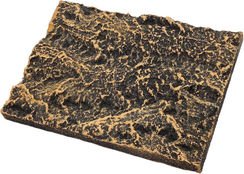 Rock Terrarium Background, Reptile Tank Background Board with High Simulation Stone Texture, PU Habitat Climbing Board Decoration for Aquarium and Vivarium (17.5 * 13cm) - Image 3