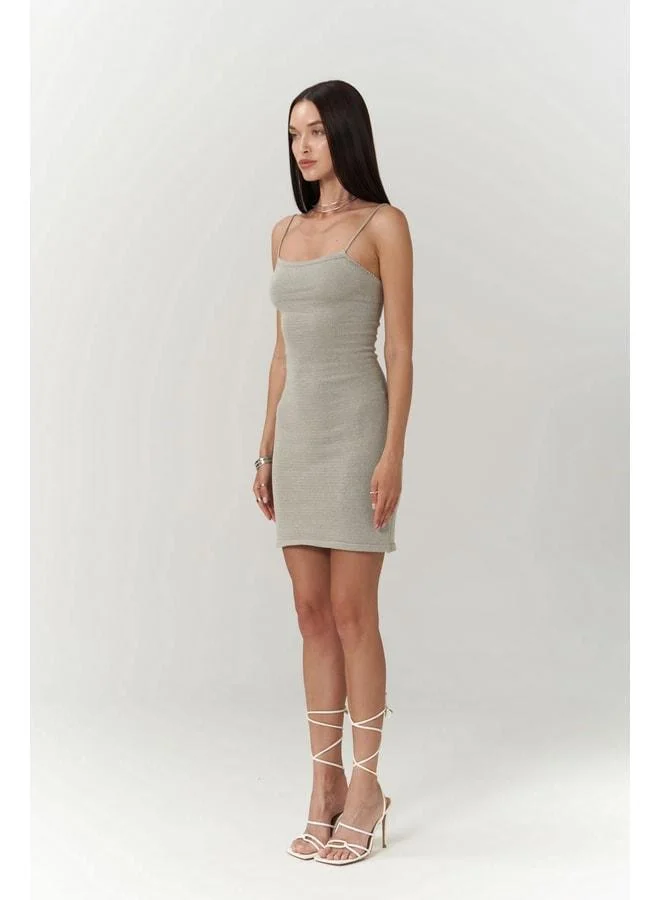 Bohemai  Sunrise Gray Backless Short Knit Dress. for Women | Best Price UAE