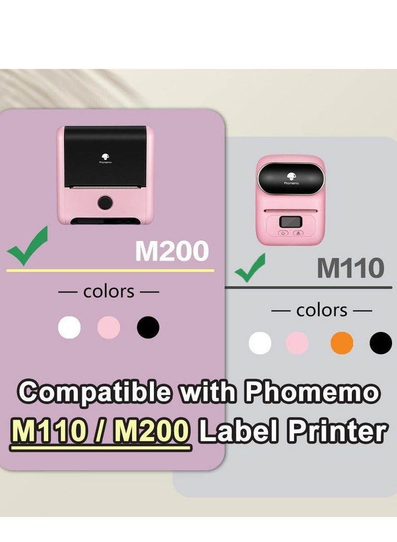 phomemo 3 Rolls Thermal Sticker Labels, 40mm×30mm(Inch 1.6"×1.2") - 230/Roll, Black on White, Compatible with M110/M120/M150/M200/M220/M221 Printer - Image 5