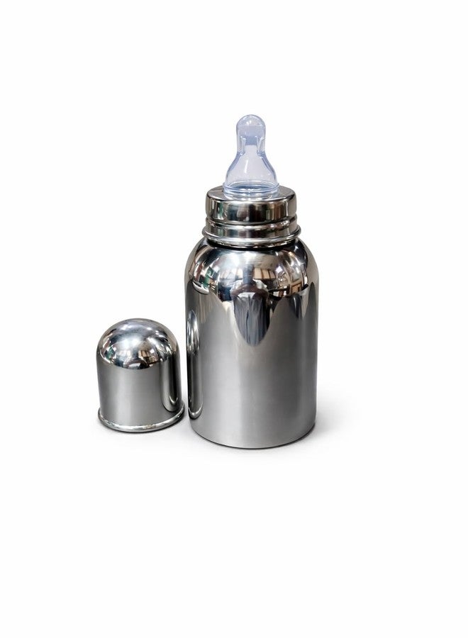 Dynore Baby Stainless Steel Feeding Bottle 300ml | Baby Milk Bottle with Advanced Anti Colic Valve, BPA Free, Soft Silicone Teat, Wide Neck for Babies/Infants/Newborns of 0-2 Years - Image 3