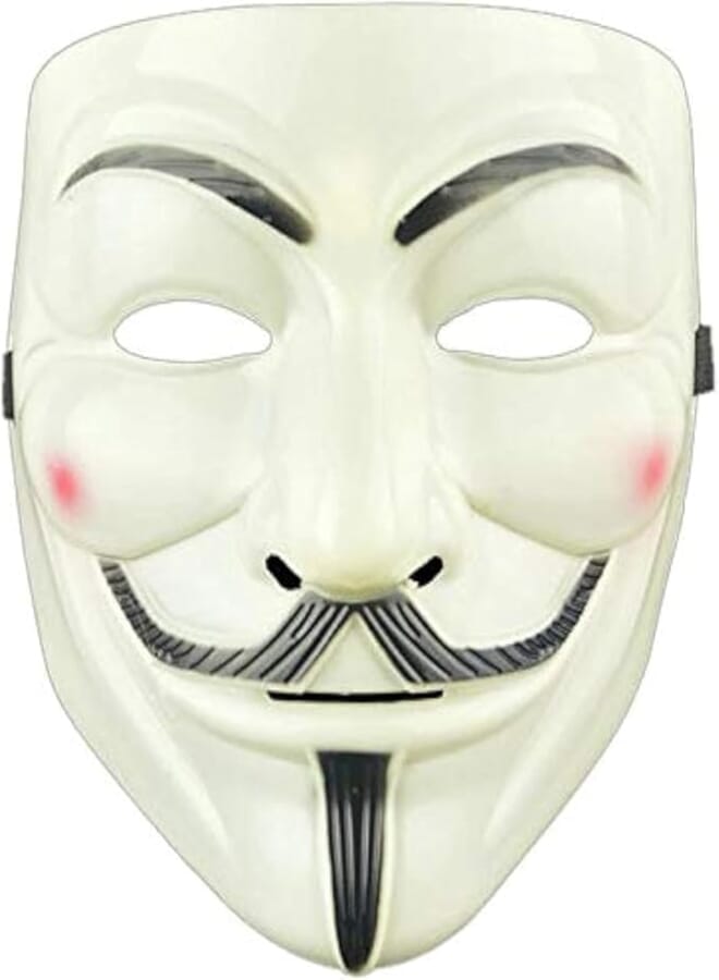 Hot Halloween Party Masks V for Vendetta Mask Anonymous Guy Fawkes Fancy Dress Adult Costume Accessory Party Cosplay Mask 