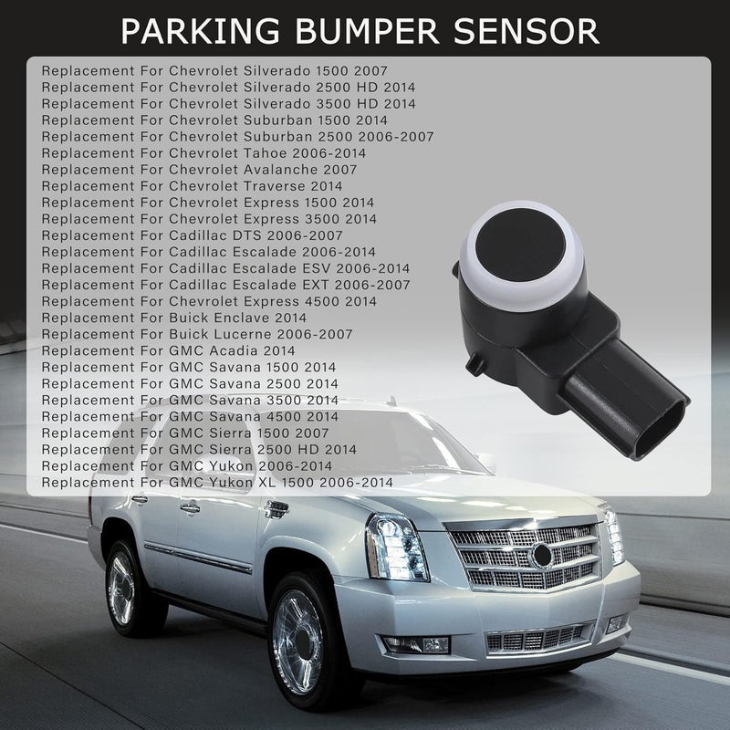 JDMSPEED New 15239247 Set Of 4 Pcs Rear Bumper Backup Parking Sensor w/O-ring 25961317 - Image 2