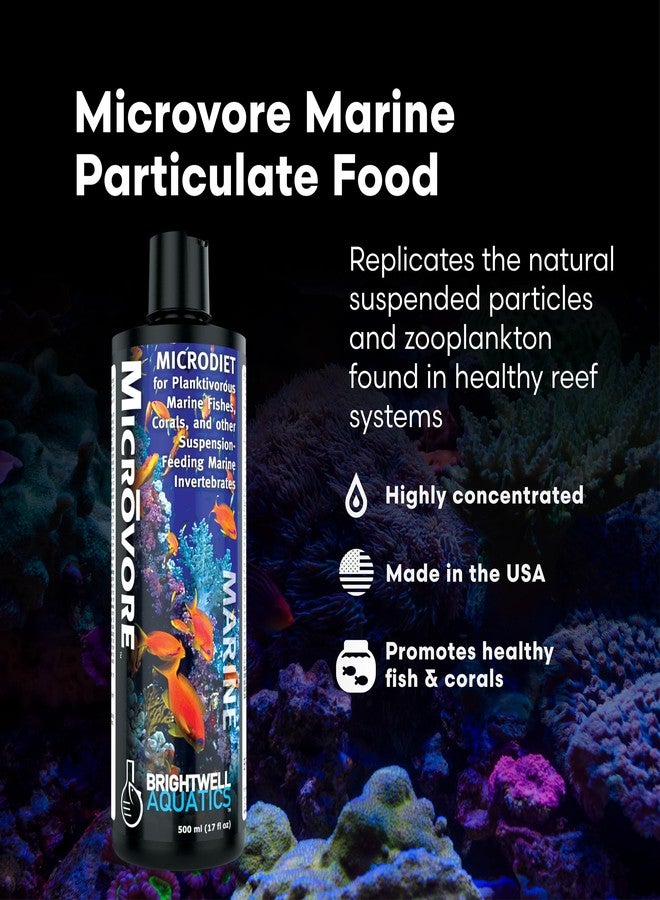 Brightwell Aquatics Micrōvore Marine Particulate Food for Reef Fish Corals Polyps Microencapsulated Nutrients Boost Feeding Color and Growth in Aquariums, 125 ml - Image 2