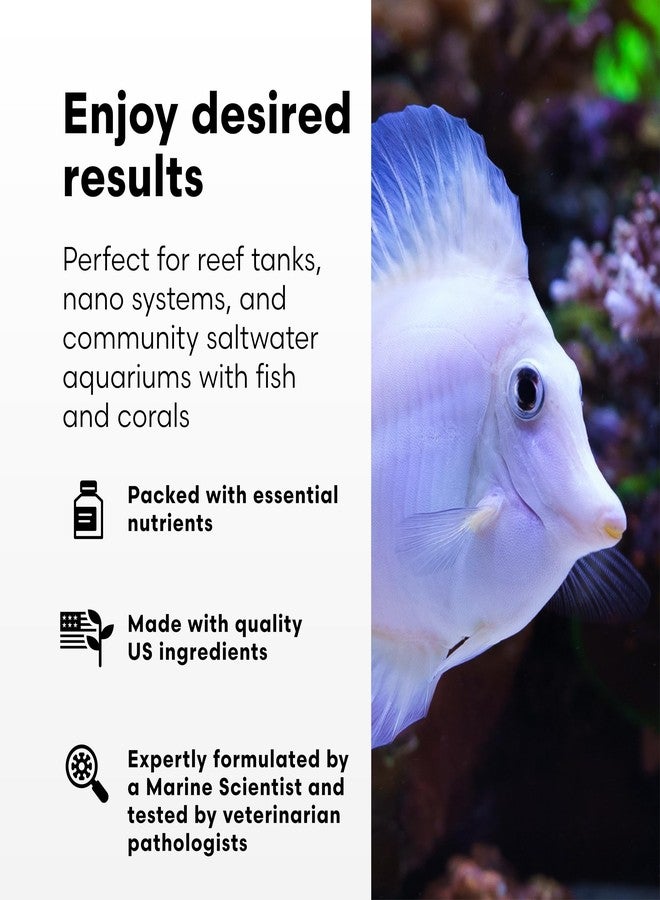 Brightwell Aquatics Micrōvore Marine Particulate Food for Reef Fish Corals Polyps Microencapsulated Nutrients Boost Feeding Color and Growth in Aquariums, 125 ml - Image 3