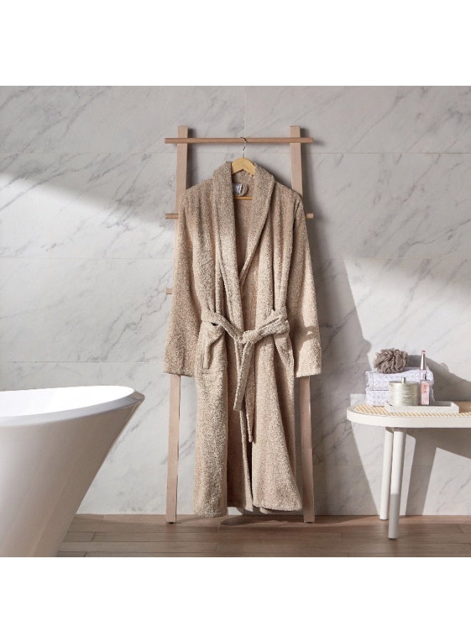 تى ام هوم روب حمام فندقي فاخر من TM HOME – قطن طبيعي 100% بملمس وبر فاخر عالي الكثافة – لون كافيه أنيق يجمع بين الدفء والرقي – تصميم مريح يناسب الرجال والنساء بمعايير فندقية عالمية - Image 5