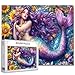 Tucocoo 1000 Piece Jigsaw Puzzles for AdultsBeautiful Purple Mermaid Jigsaw PuzzlesDreamlike Female Mermaid Scenery PuzzleChallenging Family Activity for Game NightsWoman Puzzle Decor - Image 2
