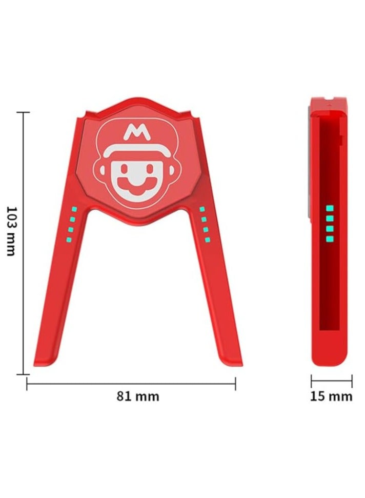General Nintendo Switch/OLED Charging Grip 2-in-1 Grip for Joy Con Joystick Charging Comfort V-Shaped Game Controller with Battery Indicator  - Image 5