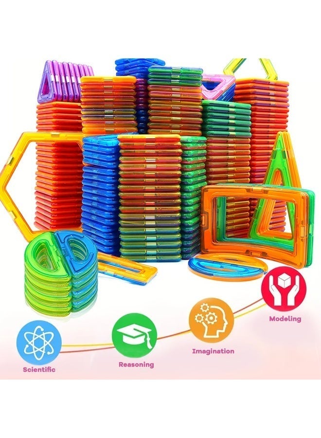 Large Magnetic Building Tiles Set for Kids, Educational Construction Blocks Toy, 40/65 PCS - Image 1
