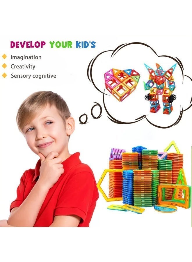 Large Magnetic Building Tiles Set for Kids, Educational Construction Blocks Toy, 40/65 PCS - Image 4