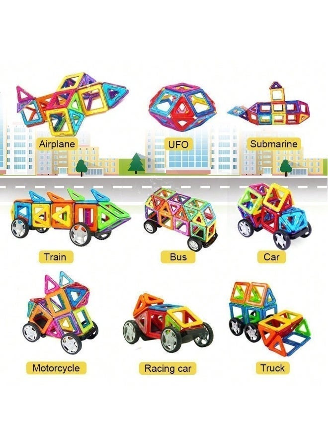 Large Magnetic Building Tiles Set for Kids, Educational Construction Blocks Toy, 40/65 PCS - Image 5