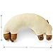 Furvana UShaped Cat Plush Pillow Cute Plushies 20 Ultrasoft Cat Stuffed Animal Birthday Gift Brown - Image 3