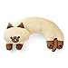 Furvana UShaped Cat Plush Pillow Cute Plushies 20 Ultrasoft Cat Stuffed Animal Birthday Gift Brown - Image 2