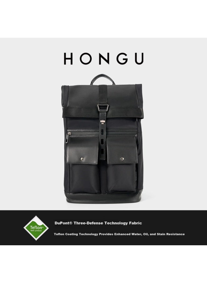 Hongu Men's Backpack Commuter Lightweight Business 16-inch Laptop Waterproof Travel Bag Birthday Gift For Boyfriend - Image 2