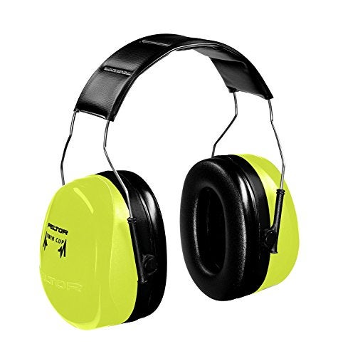 3M PELTOR Optime 105 HI-VIZ Earmuffs, 30 DB NRR, HI-VIZ Green - Image 5