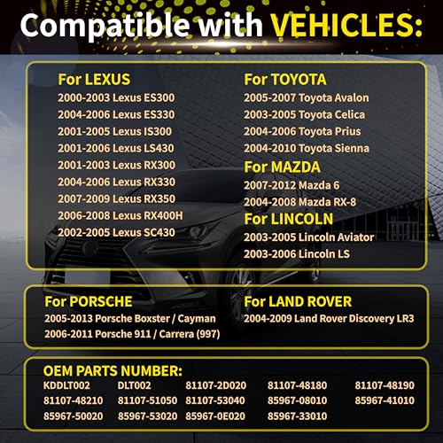 FAKAFY HID Headlight Ballast with Igniter 35W CAN-Bus for Lexus IS300 ES300 ES350 Toyota Prius - Replaces OE# KDLT002 DDLT002 Error Free Xenon Headlight Extreme Temperature Resistance (2pcs) - Image 3