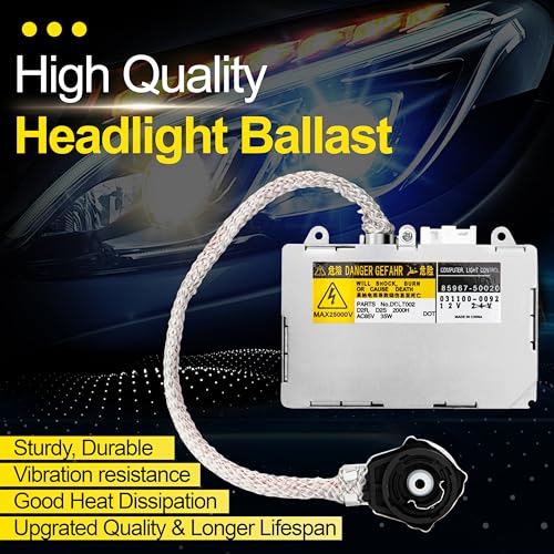 FAKAFY HID Headlight Ballast with Igniter 35W CAN-Bus for Lexus IS300 ES300 ES350 Toyota Prius - Replaces OE# KDLT002 DDLT002 Error Free Xenon Headlight Extreme Temperature Resistance (2pcs) - Image 2