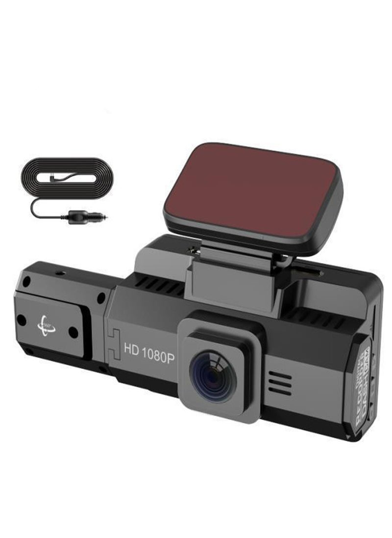 Furtey - 1080P 3.0IPS Display Screen Tachograph, 140 Degree Wide Angle, Front+Rear Dual Lens Car Video Drive Recorder, Enhanced Night Vision Support Loop Recording - Image 1